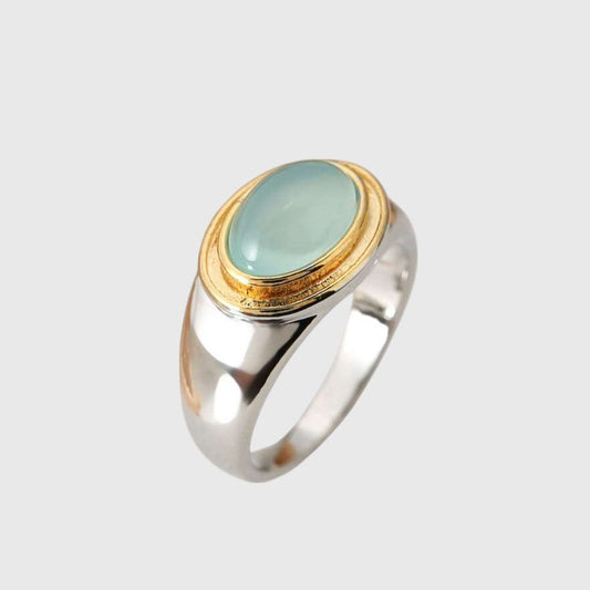 Isabel™ | Vintage Groene Maansteenring