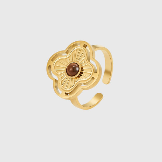 Isabel™ | Tigeroog Geluksring